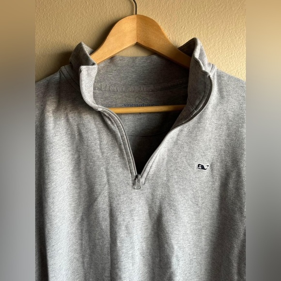 Vineyard Vines Men’s Gray L Long Sleeve Half Zip Sweater - Picture 10 of 13